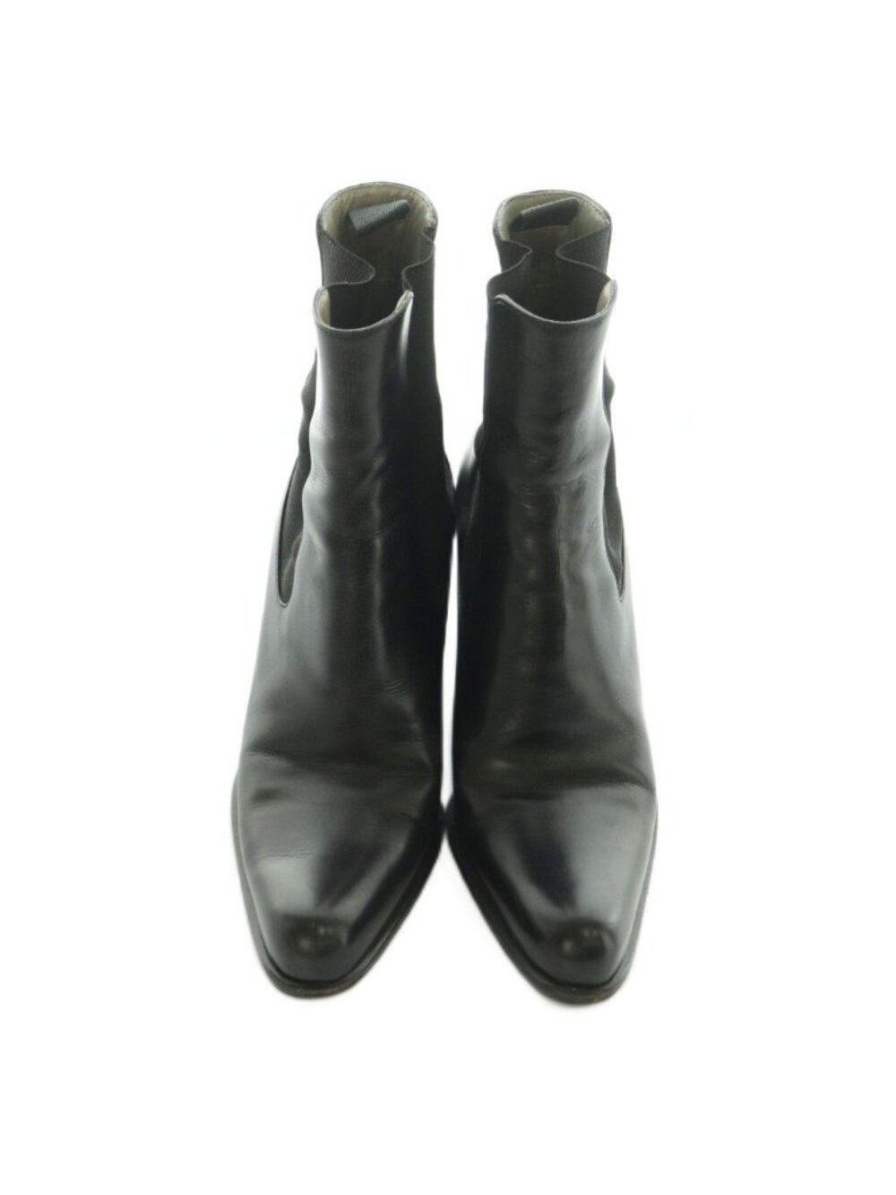 Prada Short Boots Side Gore Chunky Heel 35 Black - Picture 6 of 9